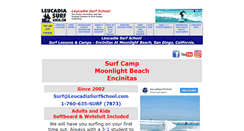 Desktop Screenshot of leucadiasurfschool.com